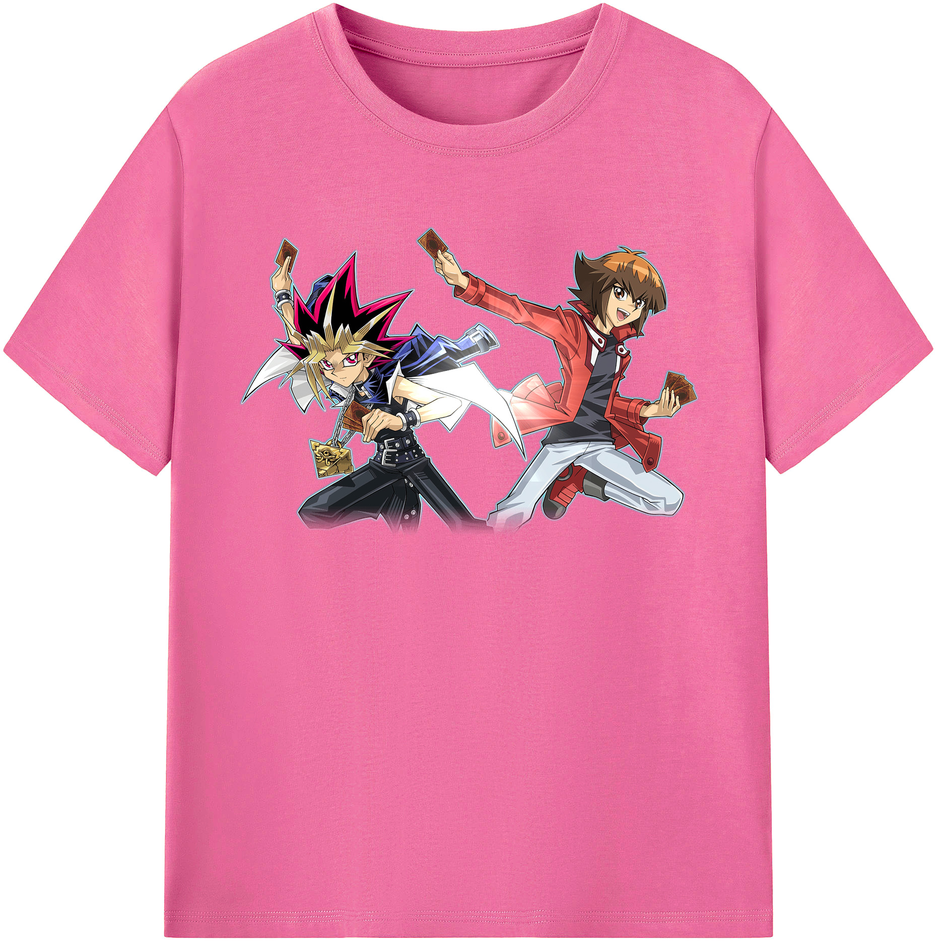 （画像用） 遊☆戯☆王 Yu-Gi-Oh! レディースカジュアルプリントTシャツ（綿100％）